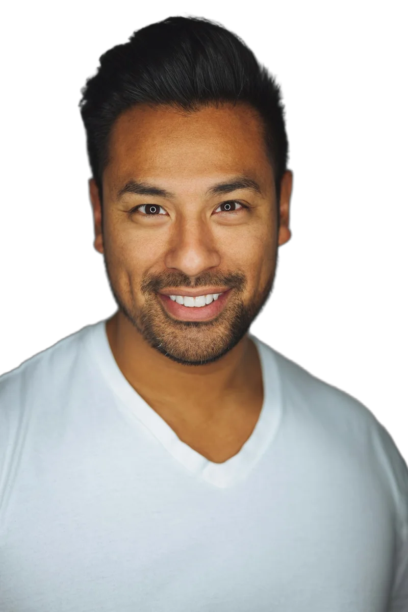 Profile photo with a gradient background